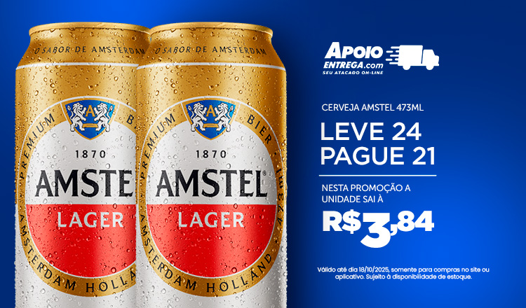 Cerveja Amstel 473ml  18/10